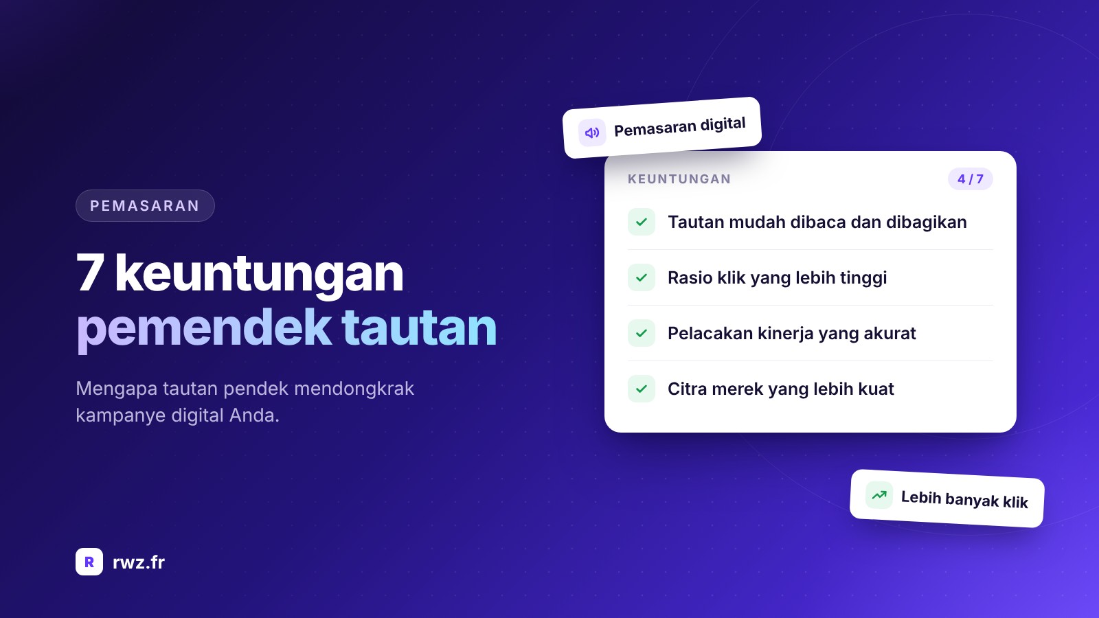 7 keuntungan menggunakan pemendek tautan untuk pemasaran digital Anda