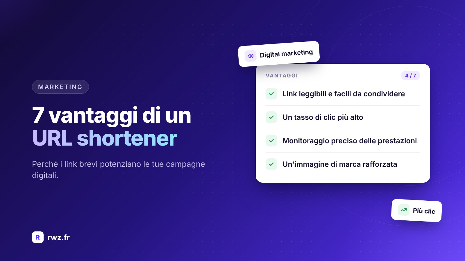 7 vantaggi di un URL shortener per il tuo digital marketing