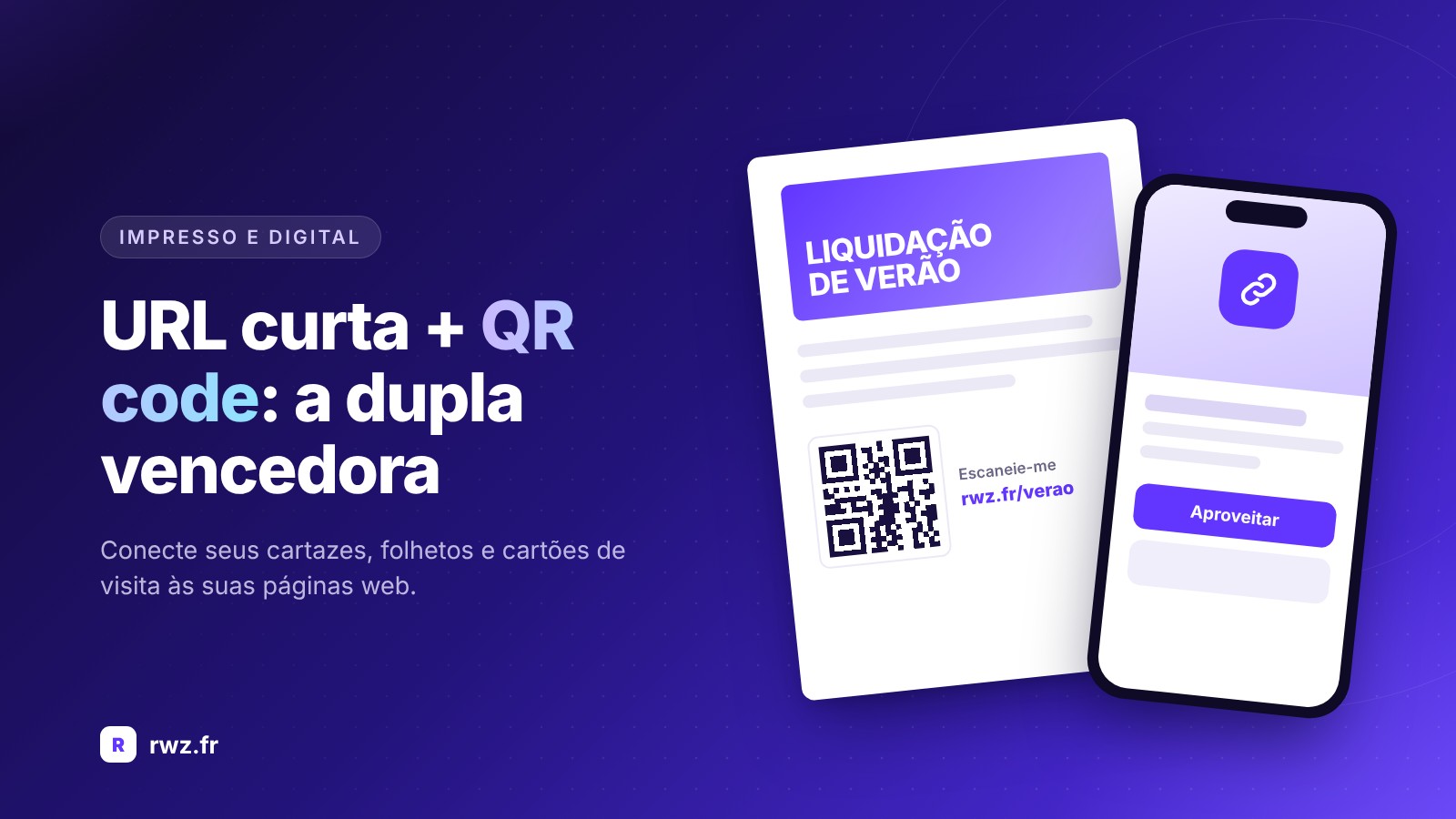 Encurtador de URL e código QR: a dupla vencedora para os seus suportes impressos e digitais
