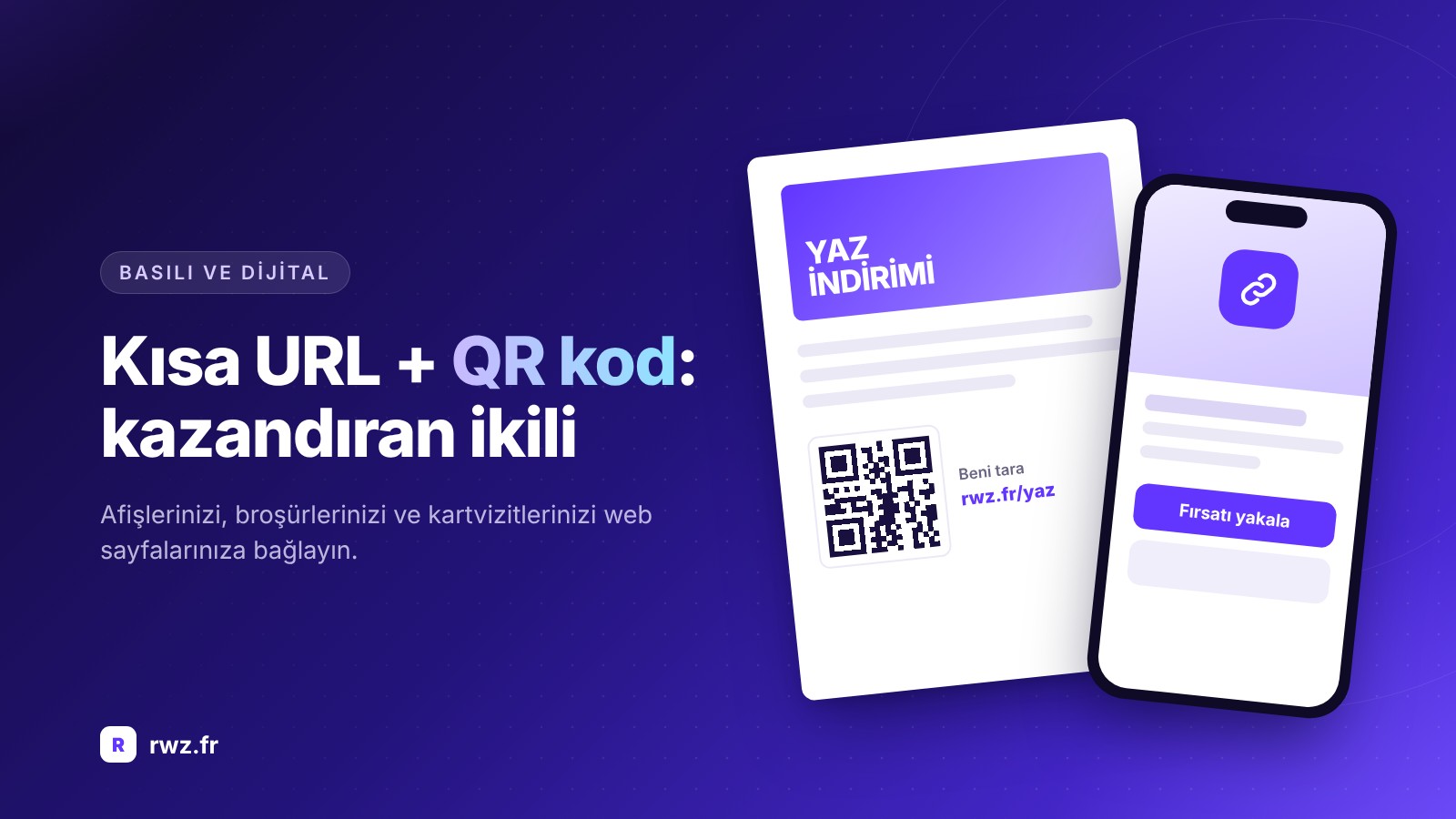 URL kısaltıcı ve QR kod: Basılı ve dijital mecralarınız için kazandıran ikili